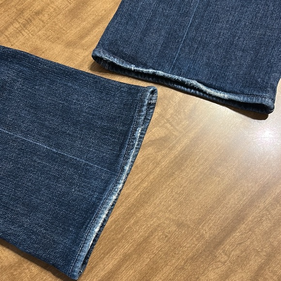 7 For All Mankind A-Pocket Flare Jeans Size 32 Dark Wash Denim - Picture 15 of 16